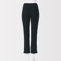 無印良品 レディース 婦人 なめらかリブストレートレギンス 十分丈 婦人Ｌ 黒 良品計画