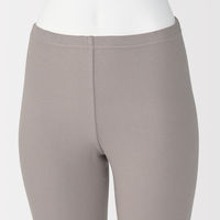 無印良品 レディース 婦人 ストレッチリブ編み レギンス 十分丈 婦人Ｍ グレイッシュブラウン 良品計画