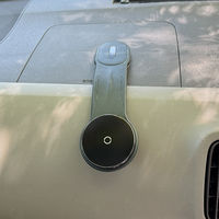 MagSafe対応 車載ワイヤレス充電器 ダッシュボード用 粘着固定 フレキシブルアーム ブラック MagSafe非対応機種・ケースも使える（直送品）