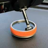 MagSafe対応 車載ホルダー ダッシュボード用 真空吸着固定 Bタイプ ブラック MagSafe非対応機種・ケースも使える 車体固定補助（直送品）