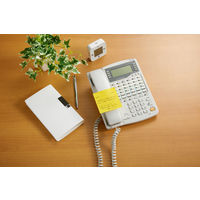 スリーエム(3M) ポストイット ふせん 付箋 強粘着 罫線入りノート 75mm×75mm ビビットイエロー 1箱（10冊入） 6301SS-YN