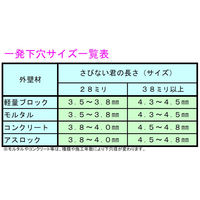 コクサイ さびない君 なべ頭28mm BOX大 ALC 木材 モルタル対応外壁用マルチビス 1100100000501 1箱(約1200本)（直送品）