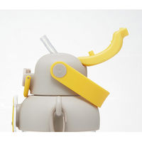 スケーター PSB5TRC ラバーマスコット付ストローボトル 【くまのプーさん】 695230-PRMC7ST 1個（直送品）