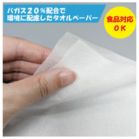 食品にも使用できるソフトタオルペーパー キッチンペーパー ダブル 300組（600枚）1セット（1パック×3）服部