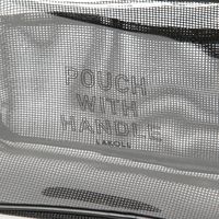 CLEARMESHバッグポーチ ブラック LAKOLE/ラコレ