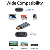 FSC マグネット C to HDMI アダプター<ダークシルバー> FS-ADCHDMI-DS 1個