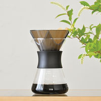 お手軽コーヒーポット 耐熱ガラス製 ドリップポット コーヒーサーバー OCPー40ーB 1個 HARIO（ハリオ）