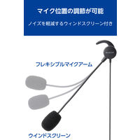 エレコム ヘッドセット 有線 USB 接続 カナル型 マイク付 高音質 音量調整 ブラック ECHS-EP21SUBK 1個