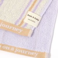 リバーシブルフェイスタオル2Pセット(GO ON THE JOURNEY) パープル studio CLIP