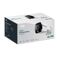 TP-LINK VIGI 8MP 屋外用IR パノラマ バレット型ネットワークカメラ InSight S385PI 1個（直送品）