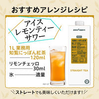 ポッカサッポロフード＆ビバレッジ 業務用 知覧にっぽん紅茶 1L 1セット（12本）