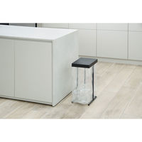 新輝合成 ゴミ箱 45L 袋を交換しやすいポリ袋ホルダー ブラック 473257 1個