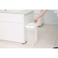 新輝合成 ゴミ箱 45L ユニード ゴミ袋ホルダー ホワイト 417102 1個
