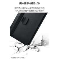 エレコム iPad(A16) フラップケース 衝撃ガード ベルト付 2アングル 軽量 TB-A25RPLF2BK 1個