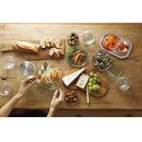 耐熱ガラス 保存容器 グリーン システムセット 4点 ミニ パック&レンジ PSC-PRN4G2 iwaki（イワキ）