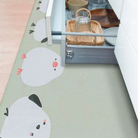 オカトー キッチンマット フラフィット インテリアマット 45×120cm コトリ 479643 1個（直送品）