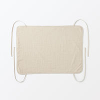 無印良品 綿ガーゼ 綿混ベロア リバーシブルまくらパッド ４３×６３ｃｍ用 ベージュ 良品計画