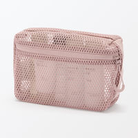 無印良品 立体メッシュケース ピンク Ｓ 約１１×１６×５ｃｍ 良品計画