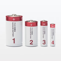 無印良品 単１アルカリ乾電池 ＭＪーＤＳＡ１ 1セット（1個（2本入）×2） 良品計画