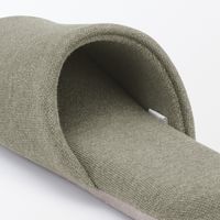 無印良品 綿鹿の子履き心地やわらか足なりスリッパ ＸＬ ２７．５～３０ｃｍ用 グリーン 良品計画