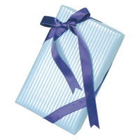 ササガワ ギフト資材 49-1632 包装紙 クリスタルブルー 半才判 50入 1ケース(1個)（直送品）