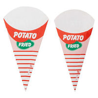 愛宝 ポテト容器 H-8-5 三角ポテト(小) 1袋(50個)（直送品）