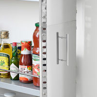 足立製作所 ステンレス製 隙間収納ワゴン【幅20×高さ159cm】 2383 1個（直送品）