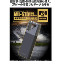 SSD 外付け 500GB USB3.2 Gen2x2 IP55 防塵防滴 ブラック ESD-EHB0500GBK エレコム 1個（直送品）