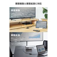 変換アダプター USBタイプC-HDMI ミラーリング対応 15cm MPA-CHDMIQBK3 エレコム 1個（直送品）