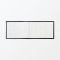 無印良品 Ｂ５ハーフサイズスケジュール帳 マンスリー ウィークリー ２０２５年１２月始まり 月曜始まり ダークグレー 良品計画