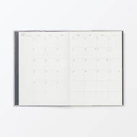無印良品 月曜始まりバーチカルスケジュール帳 ２０２５年１２月始まり Ｂ６ 黒 マンスリー ウィークリ― 良品計画