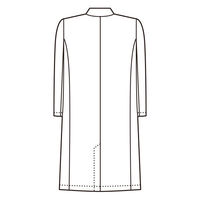 【再検品商品】ナガイレーベン 男子シングル診察衣 ホワイトL KEX-5110 1枚　白衣　ドクターコート　メンズ（わけあり品）