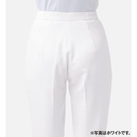 【再検品商品】KAZEN レディススラックス 医療白衣 ネイビー L 163-28（わけあり品）