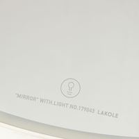 LEDスタンドミラー(L) アイボリー LAKOLE/ラコレ