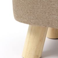 ファブリックスツール2(スクエア) ベージュ LAKOLE/ラコレ