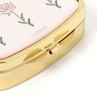 FLOWERミラー付き小物ケース バラ LAKOLE/ラコレ