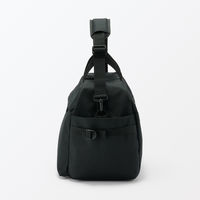 無印良品 撥水 ボストンバッグ 黒 タテ３２×ヨコ５０×マチ２３ｃｍ 良品計画