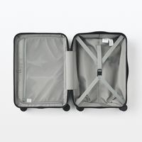 無印良品 バーを自由に調節できる ハードキャリーケース ３６Ｌ グレー タテ５４×ヨコ３７×マチ２４ｃｍ 良品計画