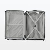 無印良品 バーを自由に調節できる ハードキャリーケース ７５Ｌ 黒 タテ７１．５×ヨコ４６×マチ２６ｃｍ 良品計画