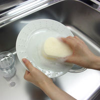 キッチンスポンジ 手にやさしいスポンジ ソフト ふわふわ たっぷり泡立つ ホワイト 日本製 5個 オーエ