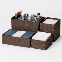 【収納バスケット】　折りたたみ収納バスケット　スリム　浅型　ERA-04　1個 オリジナル