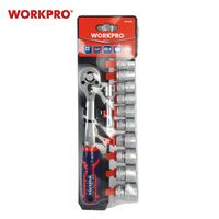 WORKPRO ワークプロ 12点組 3/8DRソケットレンチセット WP202585 1セット（直送品）