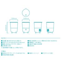 TOPLAND（トップランド） パーソナル ラクラク給水加湿器100 ホワイト SH-RK100 WT 1台