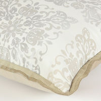 川島織物セルコン フレームジオメドリ 背当クッションカバー 450×450mm ベージュ LL1364_08BE 1枚（直送品）