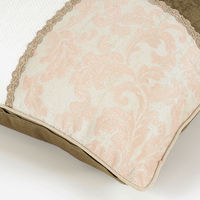 川島織物セルコン 川島織物セルコン エレガントパッチ 背当クッションカバー 450×450mm ベージュ LL1362_08BE 1枚（直送品）