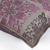 川島織物セルコン フレームジオメドリ 背当クッションカバー 450×450mm ブラウン LL1364_08BR 1枚（直送品）