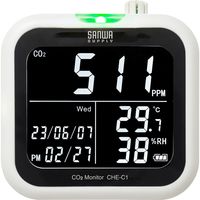 サンワサプライ CO2二酸化炭素測定器(温度・湿度計付き) CHE-C1 1個（直送品）