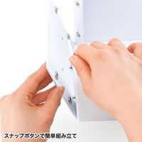 サンワサプライ 組み立て式DVD BOX（ホワイト） FCD-MT4WN 1個（直送品）