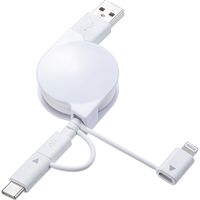 Lightningケーブル　0.8m　KB-IPLTM08KW　サンワサプライ　1本