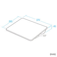 サンワサプライ ひざ上テーブル(W370×D45×H265mm) MPD-HTB01BK 1個（直送品）